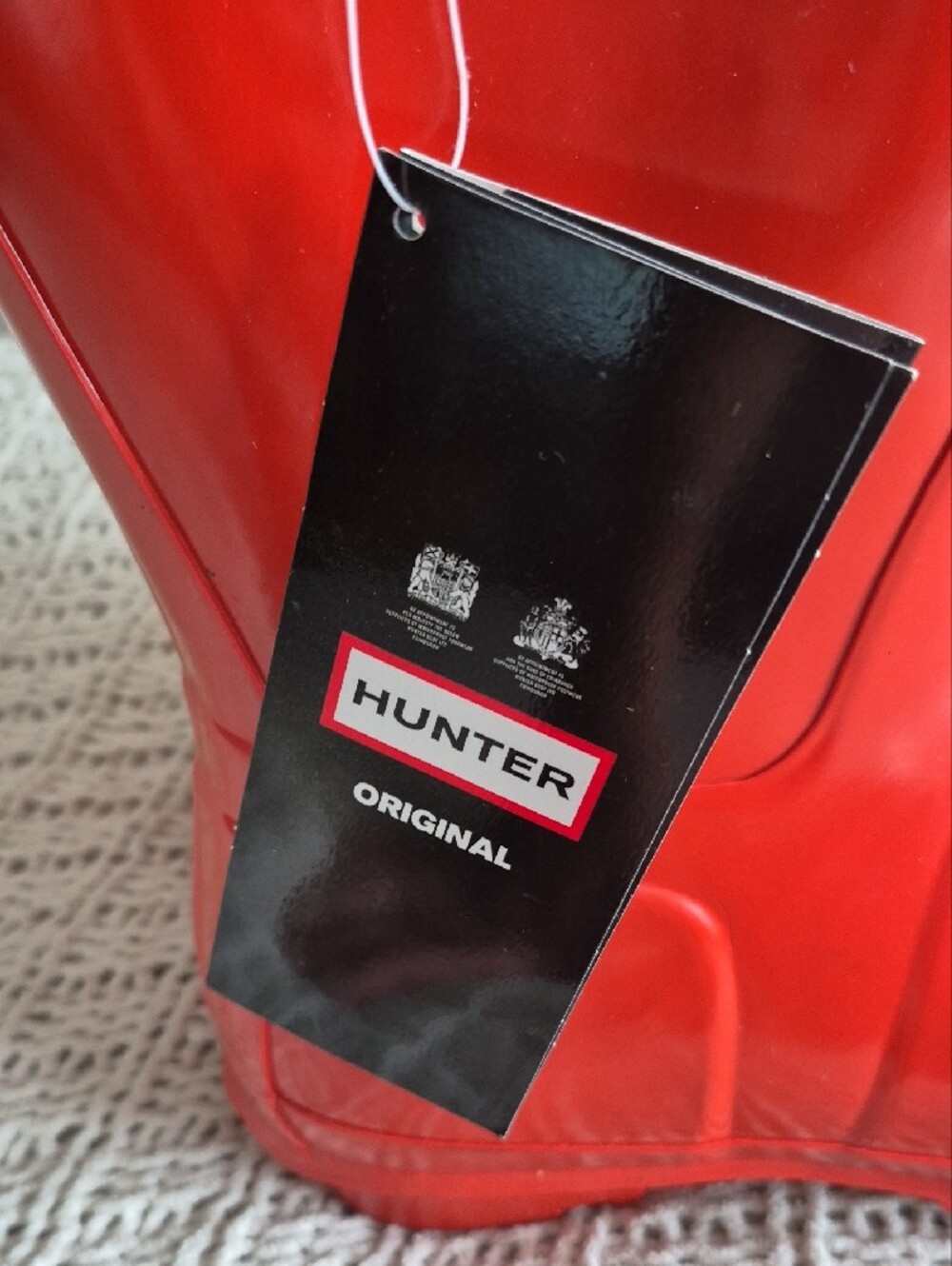 Hunter Glossy Waterproof Mid Calf Rain Boots - Picture 2 of 9